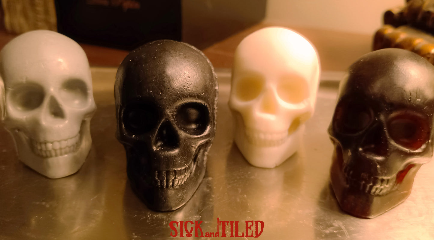 Mini Skull Decorative Mostly Organic Face Soap Gift Set