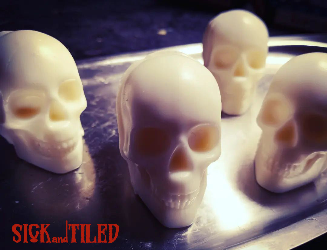 Mini Skull Decorative Mostly Organic Face Soap Gift Set