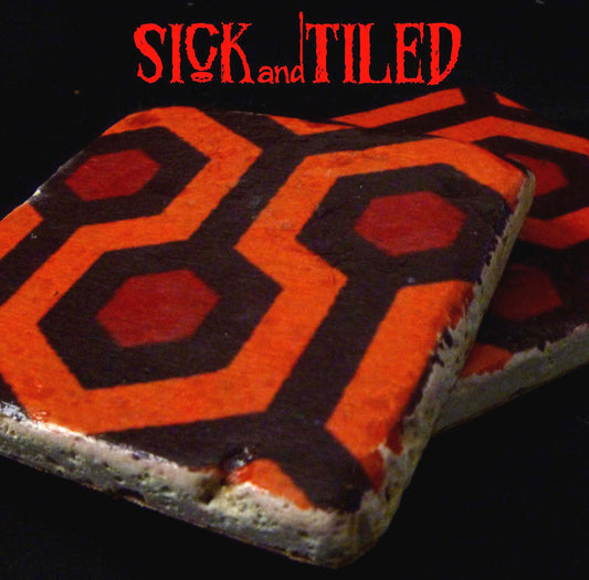 The SHINING Stay At The Overlook Tumbled Marble Tile Coaster Single